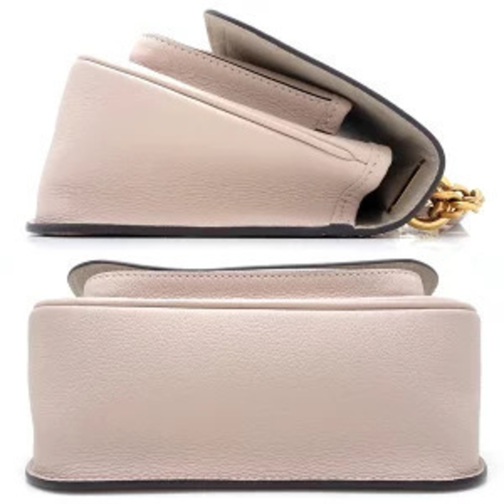 Louis Vuitton Lockme Greige Gray Bag Shoulder Calfskin